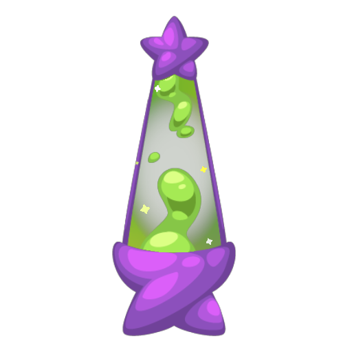 Purple Star Lava Lamp