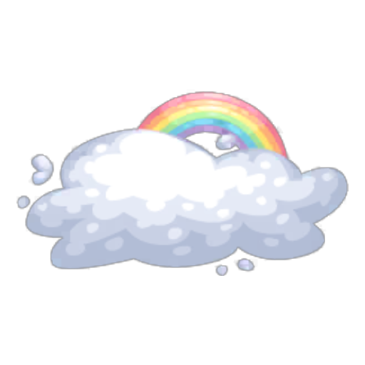 Rainbow Cloud Stool