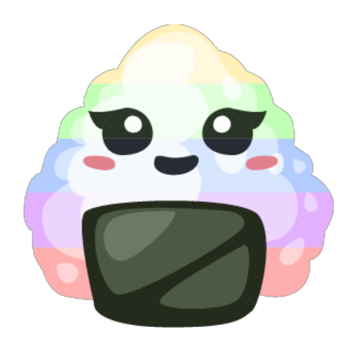 Rainbow Kawaii Onigiri