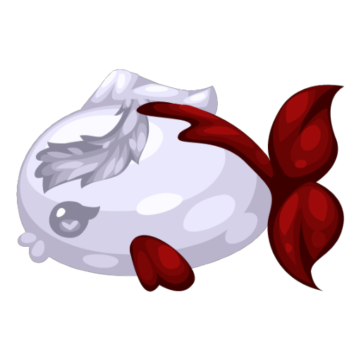 Red Ballet Statue Fish