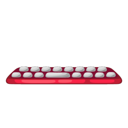 Red Computer Keyboard