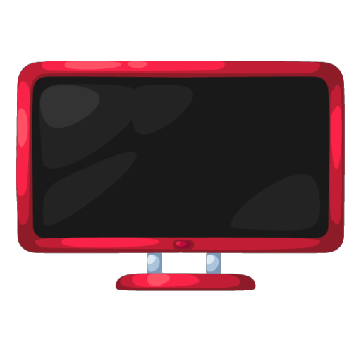 Red Computer Monitor