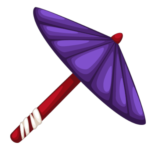 Red Geisha Umbrella