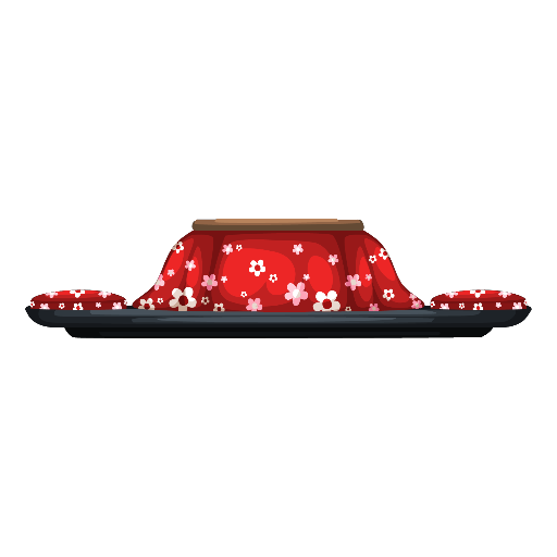 Red Kotatsu Table