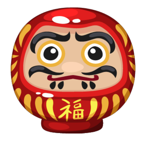Red Lucky Daruma Decor