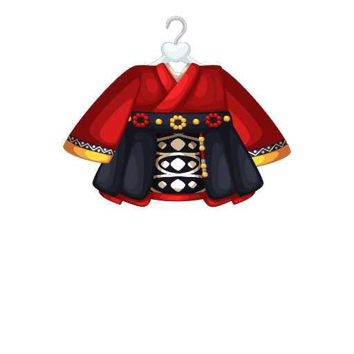 Red Samurai Kimono