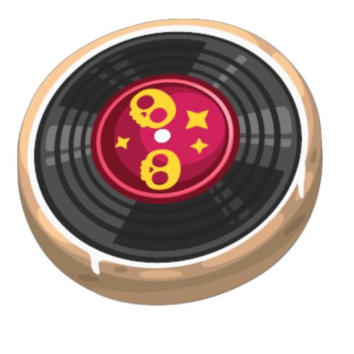 Rock Red Vinyl Cookie