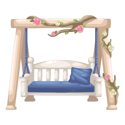 Romantic Rose Blue Swing