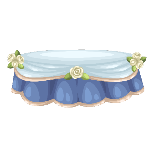 Romantic Rose Blue Table