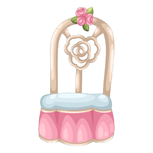 Romantic Rose Pink Chair
