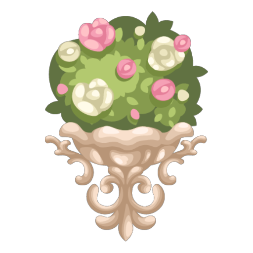 Romantic Rose Wall Bush