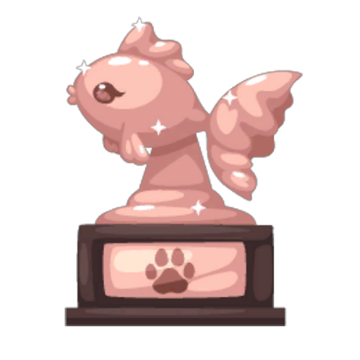 Rose Gold Fishing Trophy