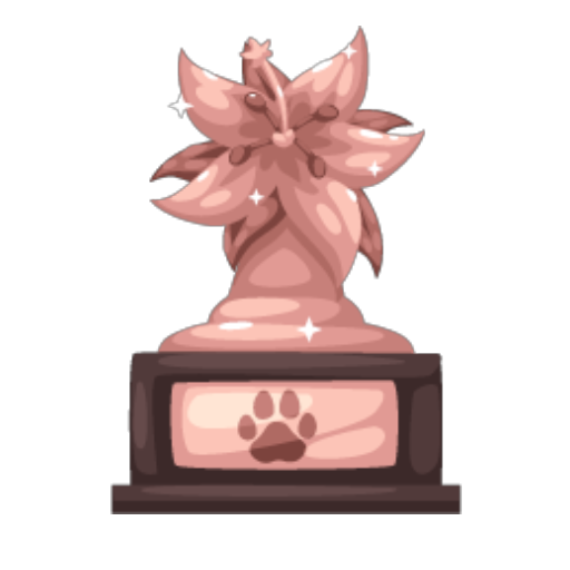 Rose Gold Flower Lover Trophy