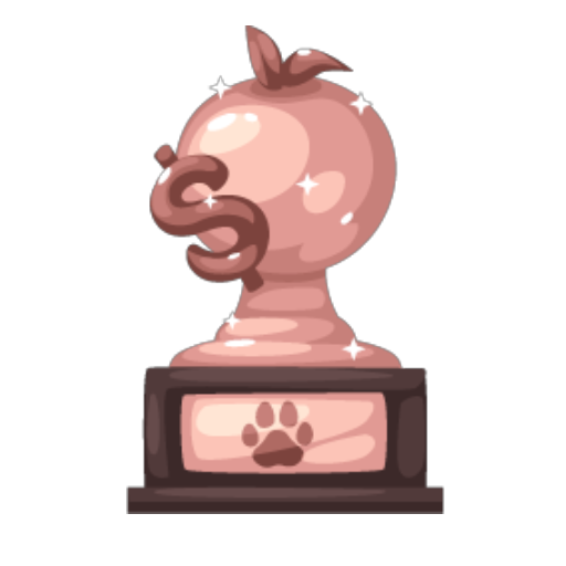 Rose Gold Fruit Seller Trophy