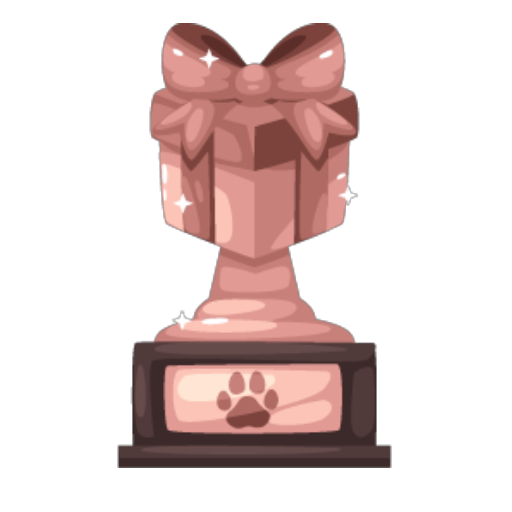 Rose Gold Gift Addict Trophy