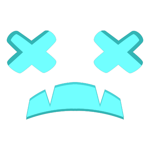 Sad Pumpkin Blue Face