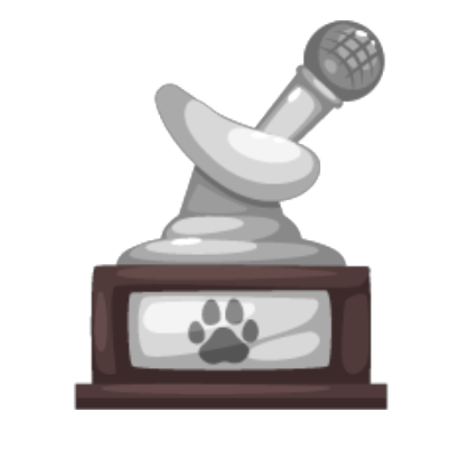 Silver Emote Lover Trophy