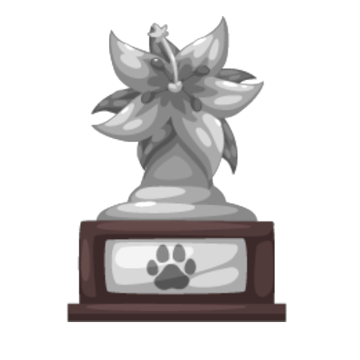Silver Flower Lover Trophy