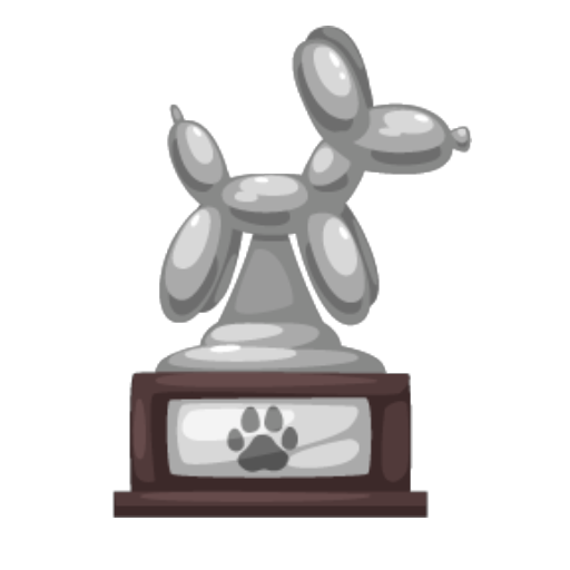 Silver Toy Dog Trophy