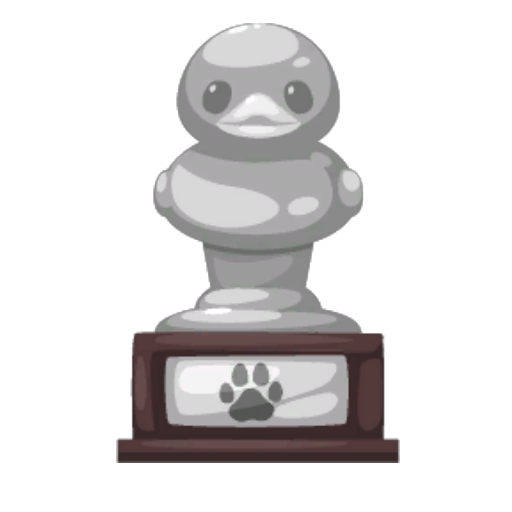 Silver Toy Duck Trophy