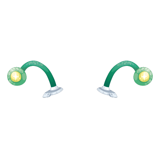 Spaceship Alien Green Antennae