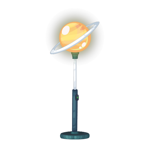 Spaceship Planet Pluto Lamp