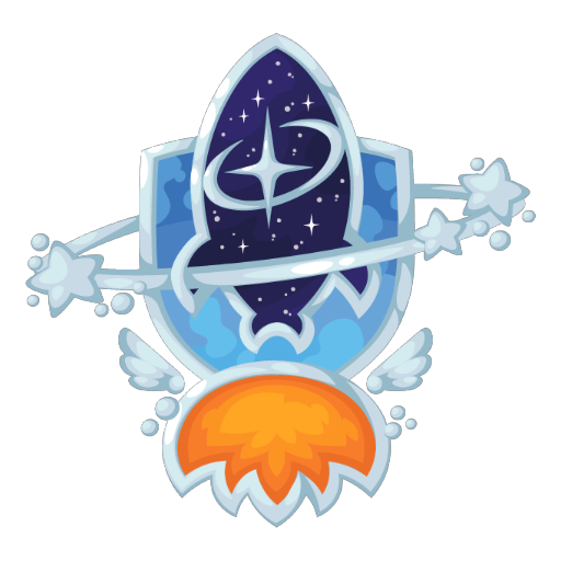 Spaceship Rocket Sticker