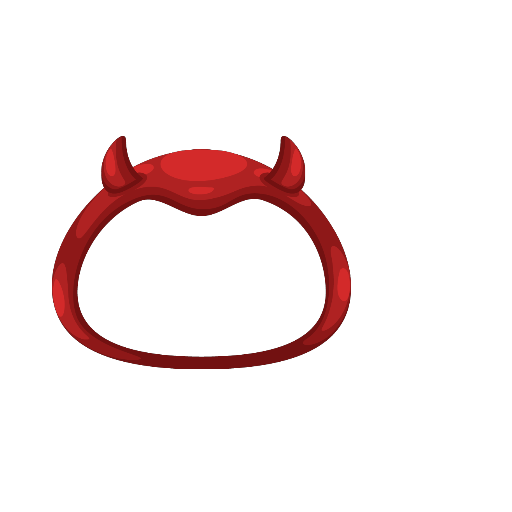 Spooky Devil Red Mask
