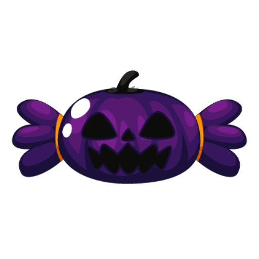 Spooky Purple Pumpkin Candy