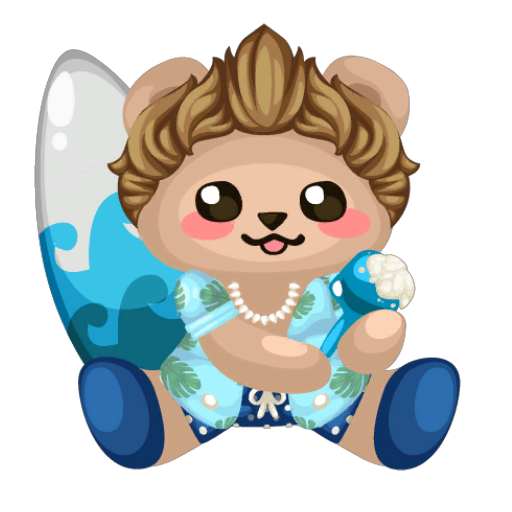 Surfer Bear Plushie