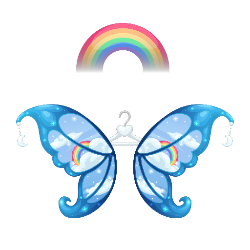 Sweet Blue Cloudy Wings