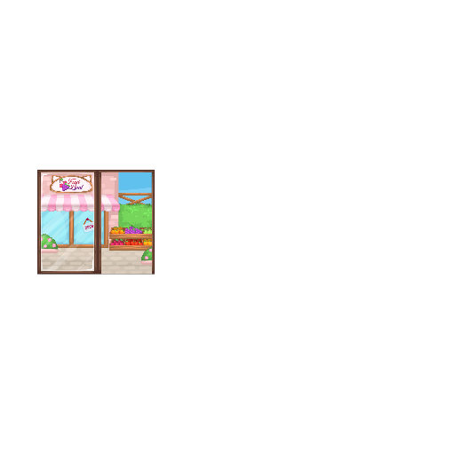 Sweet Fruit Land Sliding Door