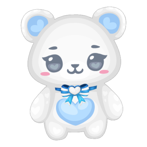Sweet Girl Blue Bear