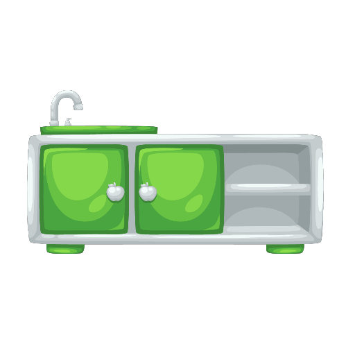 Sweet Green Apple Kitchen Sink