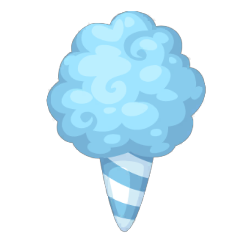 Sweet Light Blue Cotton Candy