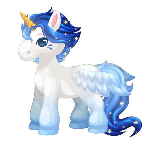 Sweet Luxury Blue Unicorn