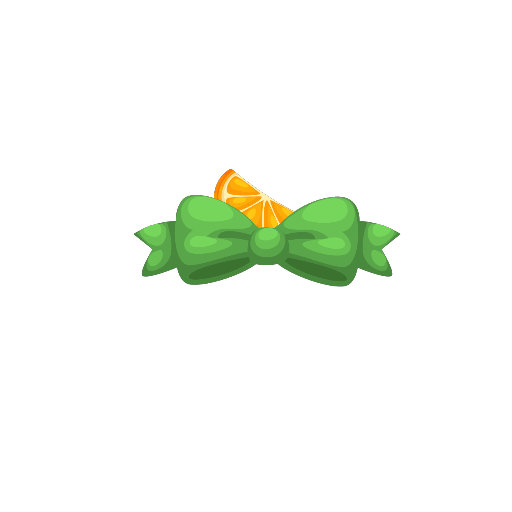 Sweet Orange Girly Bow