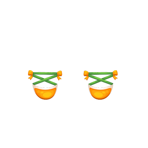 Sweet Orange Girly Shoes