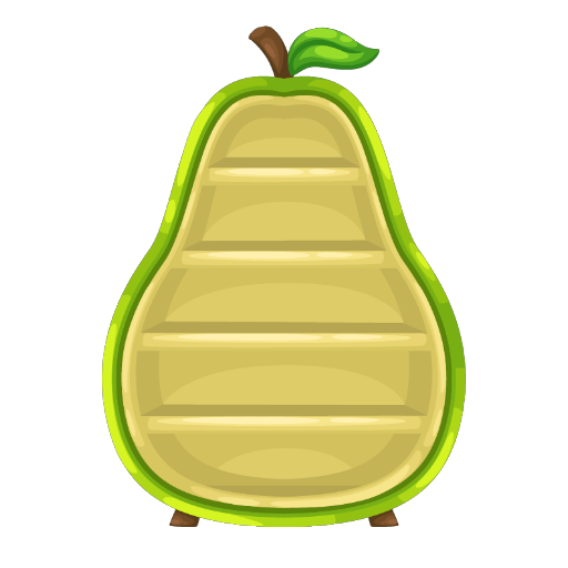 Sweet Pear Opened Cabinet