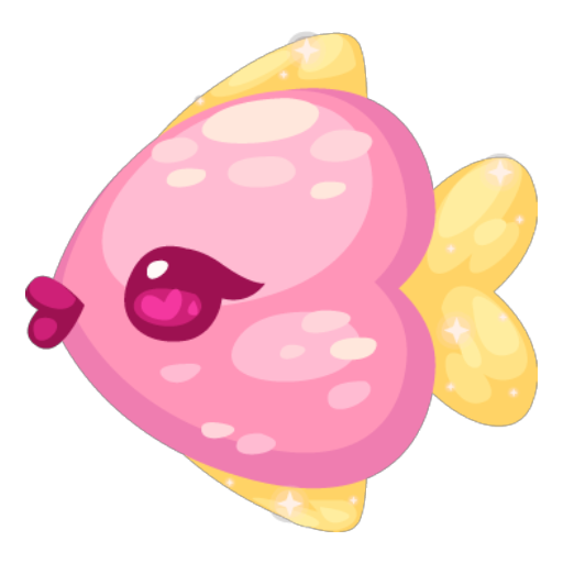 Sweet Pink Heart Fish
