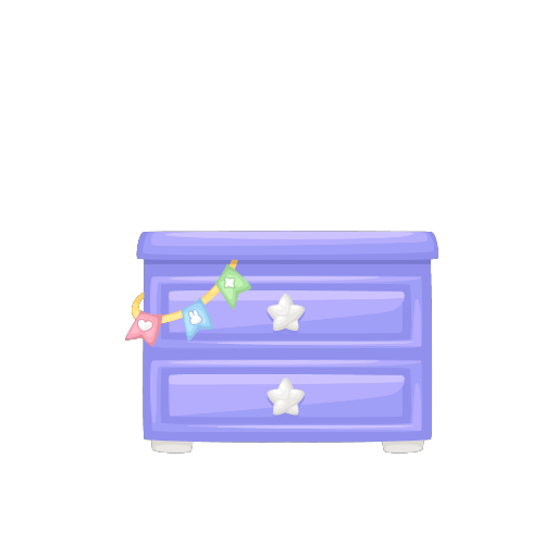 Sweet Purple Bedside Table