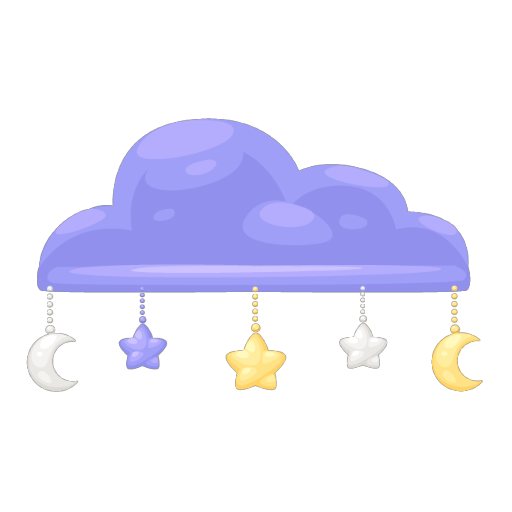 Sweet Purple Cloud Shelf