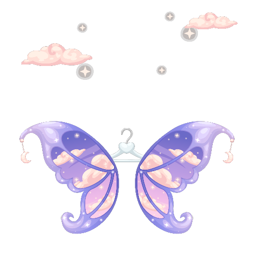 Sweet Purple Cloudy Wings