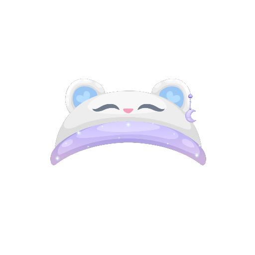 Sweet Purple Girl Bear Hat