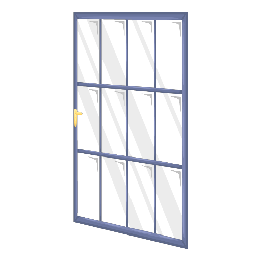 Sweet Purple Glass Opened Door