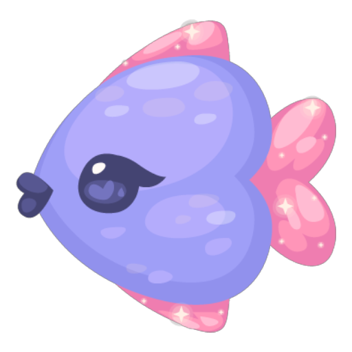 Sweet Purpe Heart Fish