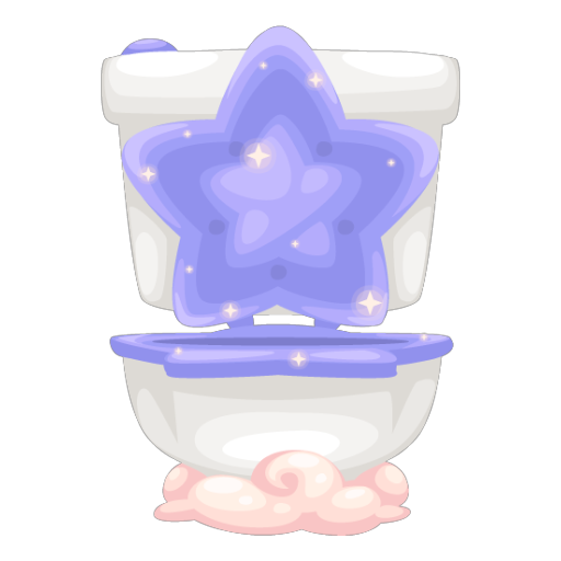 Sweet Purple Toilet