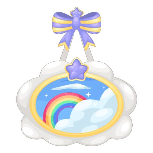 Sweet Rainbow Hanging Portrait