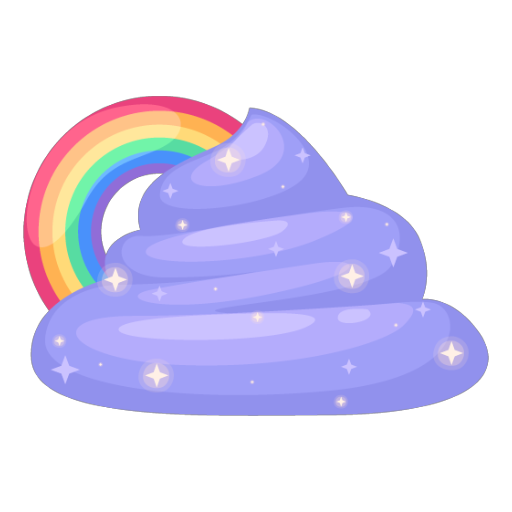 Sweet Rainbow Purple Poo