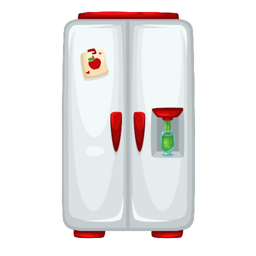 Sweet Red Apple Kitchen Fridge